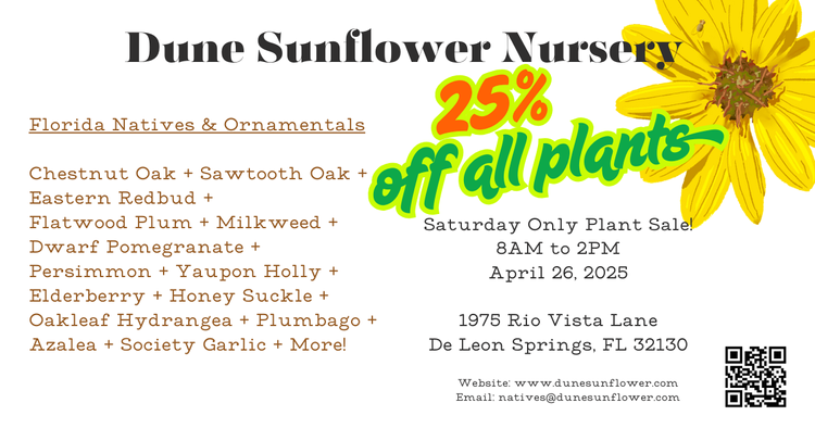 Plant Sale this Saturday, April 26, 2025!