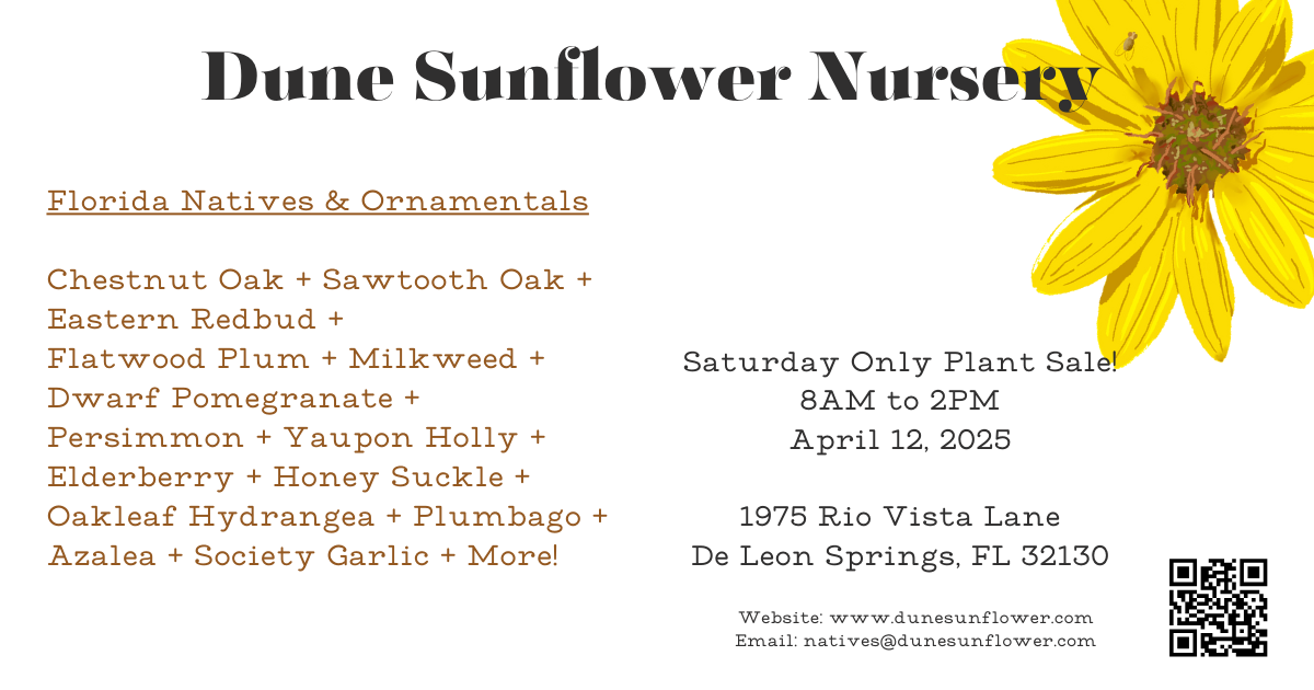 Plant Sale this Saturday, April 12, 2025!