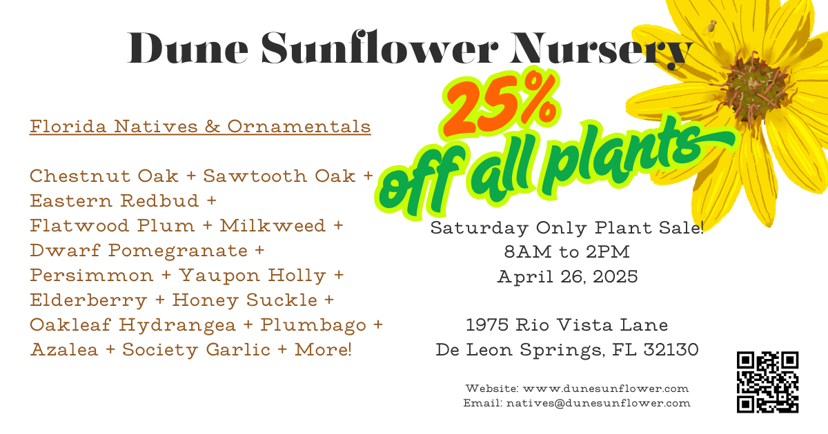 Plant Sale this Saturday, April 26, 2025!
